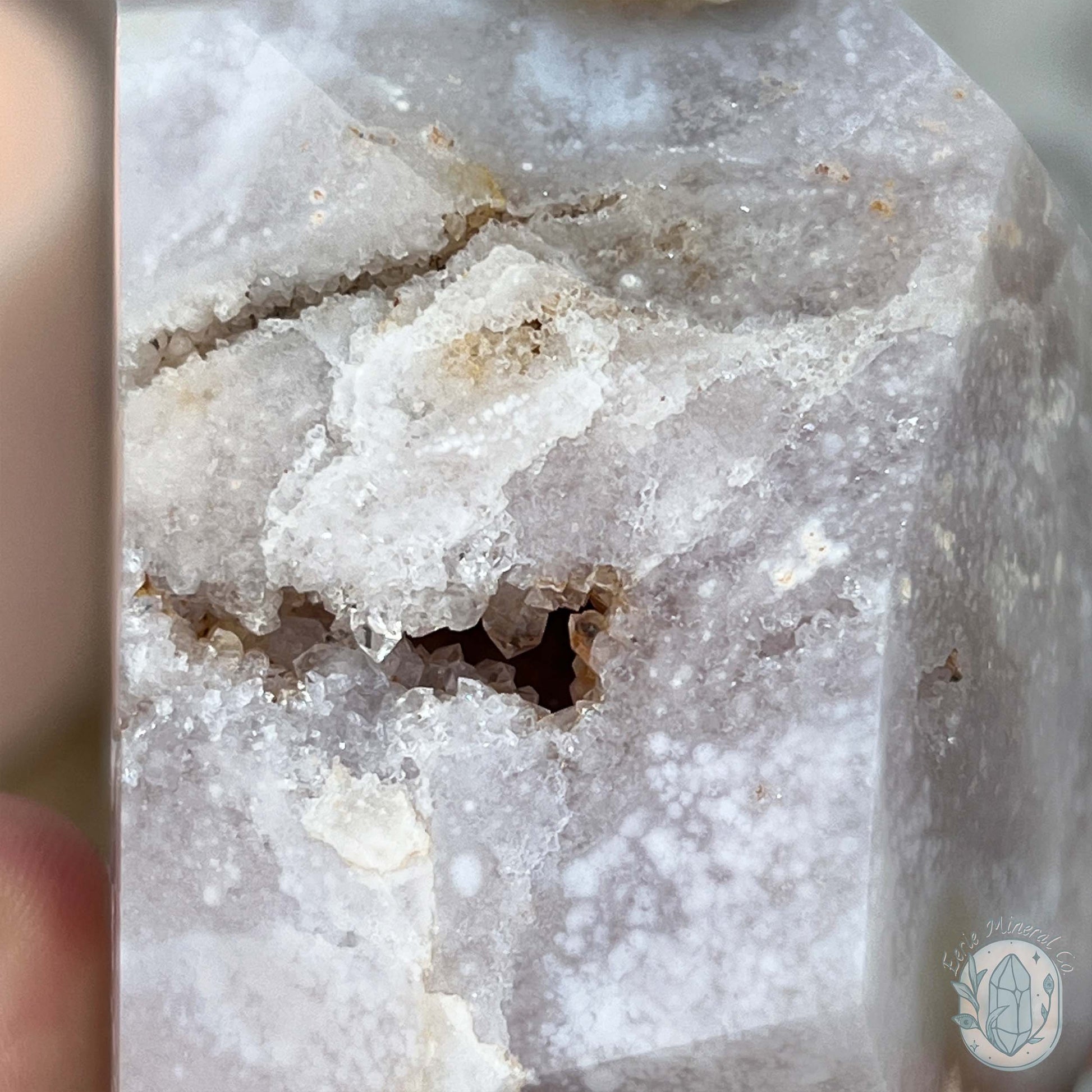 Beachy Vibes Druzy Flower Agate Freeform