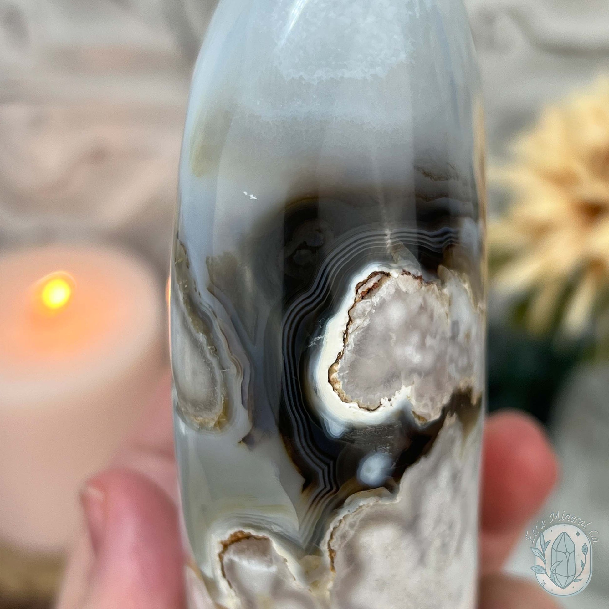 Flower Agate From Madagascar Polished Freeform