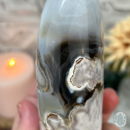 Flower Agate From Madagascar Polished Freeform