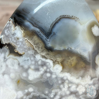 Flower Agate From Madagascar Polished Freeform