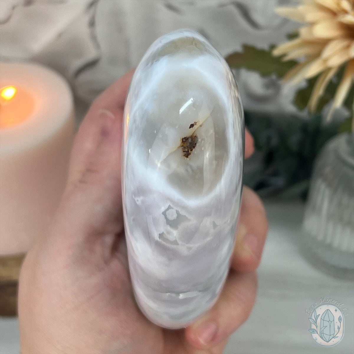 Flower Agate From Madagascar Polished Freeform