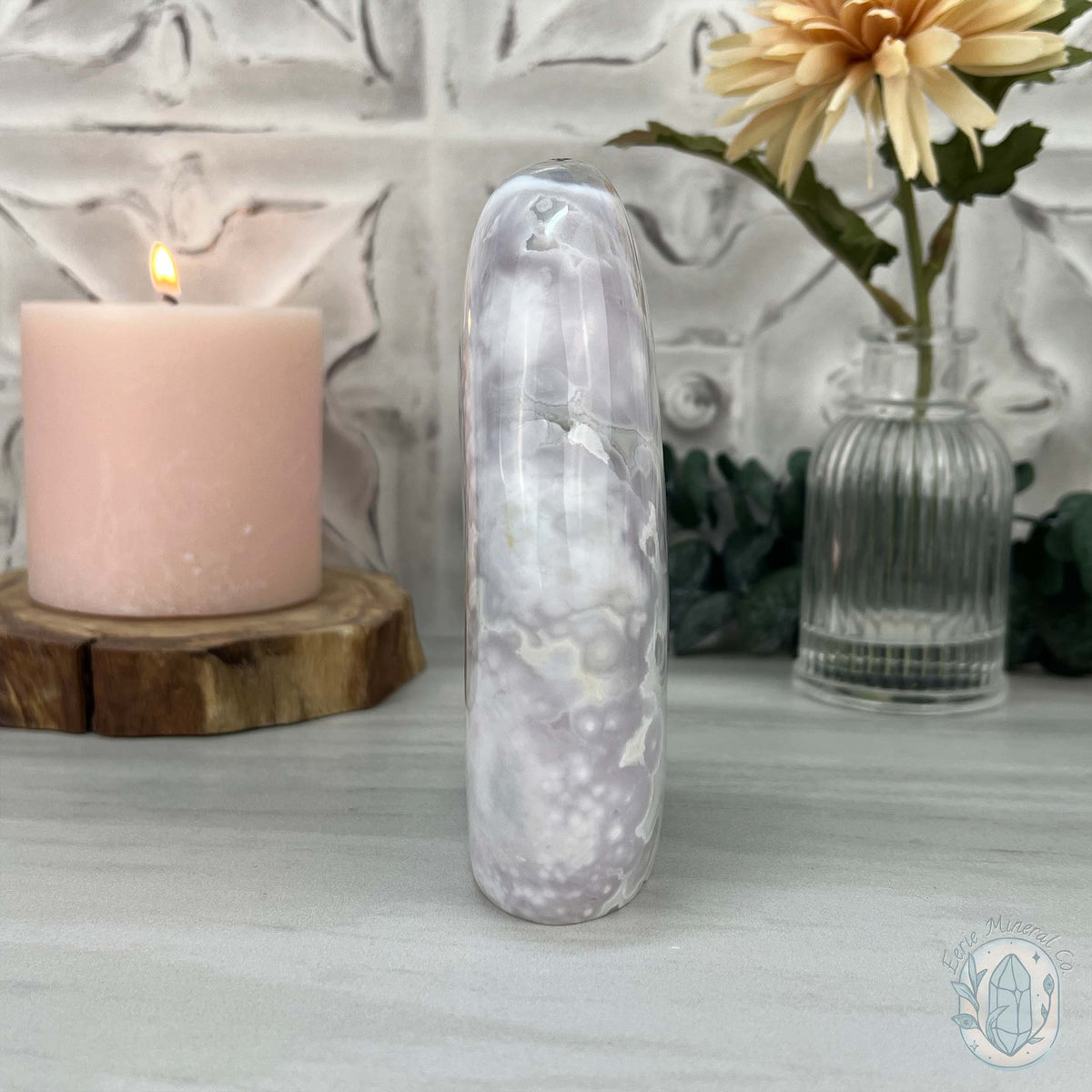 Flower Agate From Madagascar Polished Freeform
