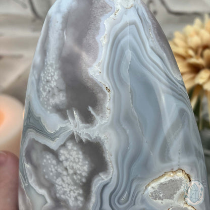 Flower Agate From Madagascar Polished Freeform