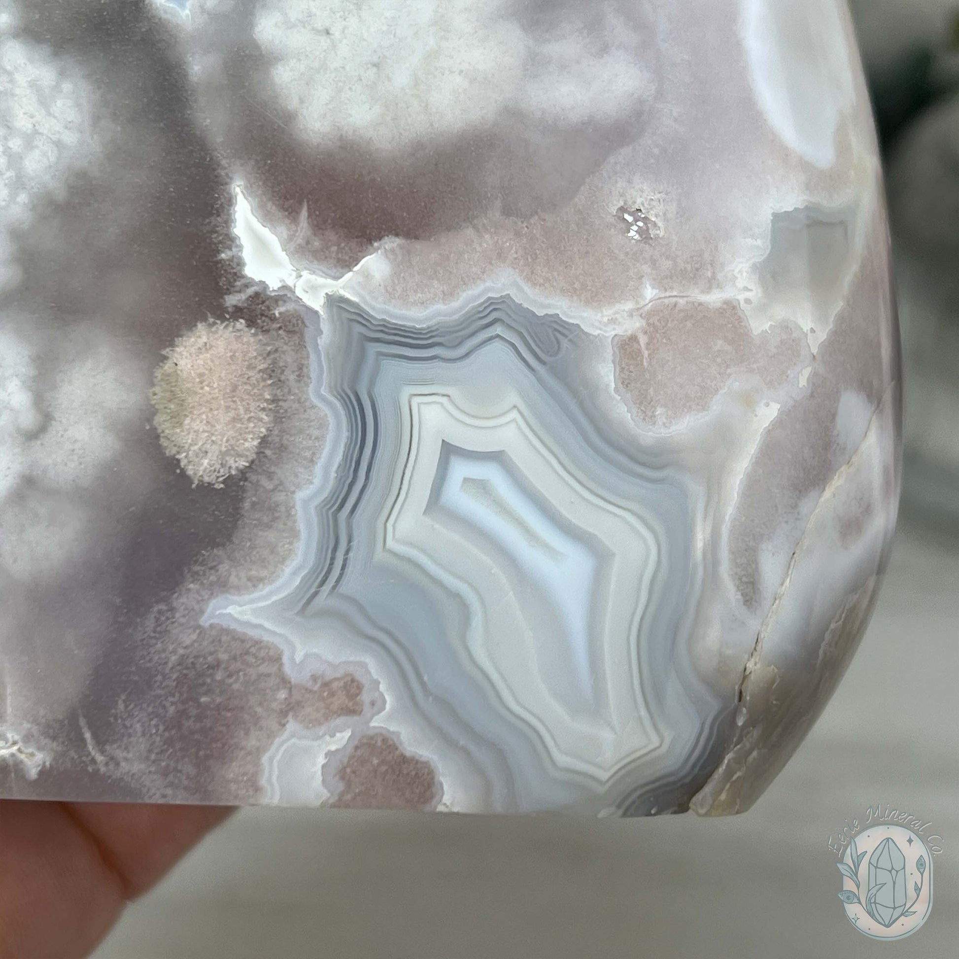 Flower Agate From Madagascar Polished Freeform