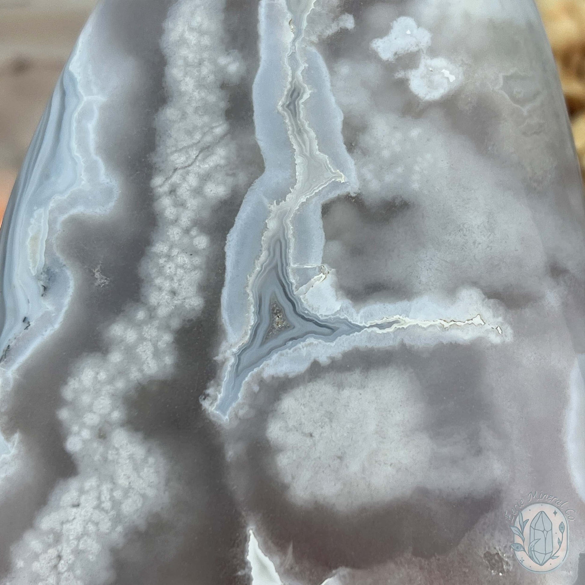 Flower Agate From Madagascar Polished Freeform