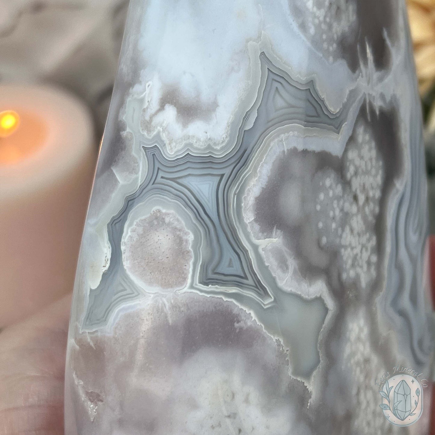 Flower Agate From Madagascar Polished Freeform