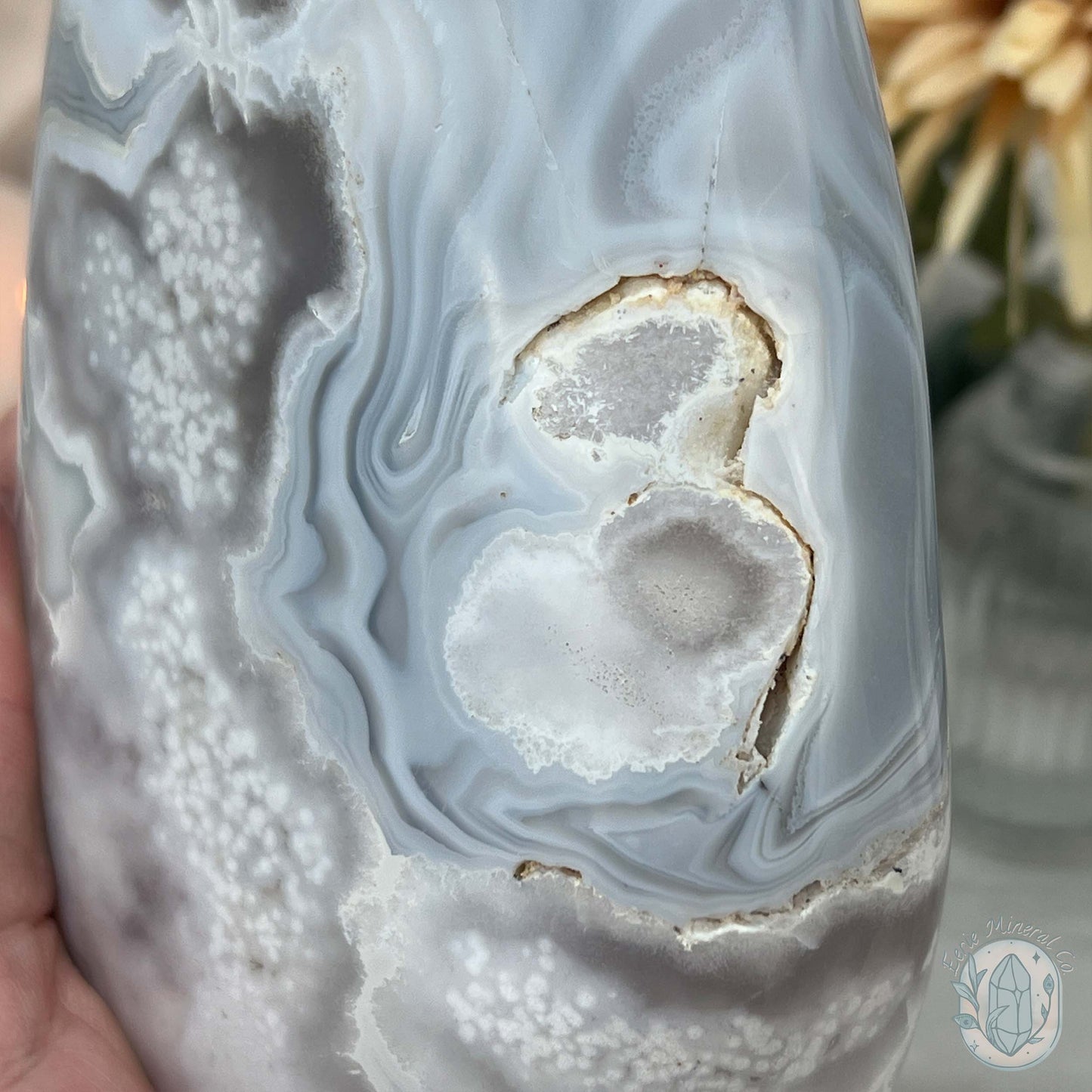 Flower Agate From Madagascar Polished Freeform