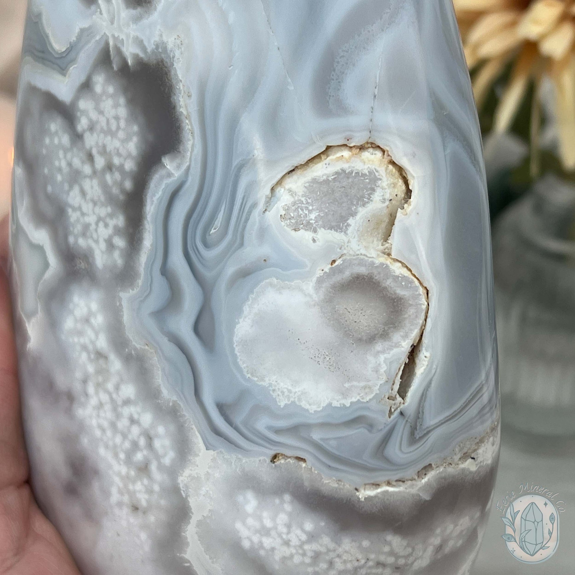 Flower Agate From Madagascar Polished Freeform