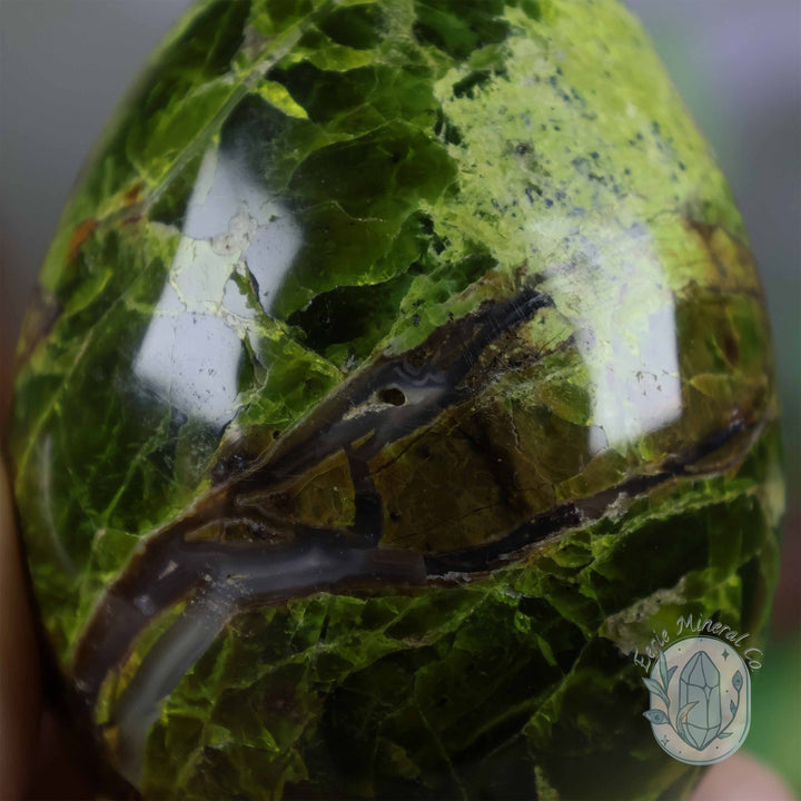 Green Opal Egg Carving