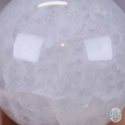 60mm Polished Layered Dendritic Quartz Sphere