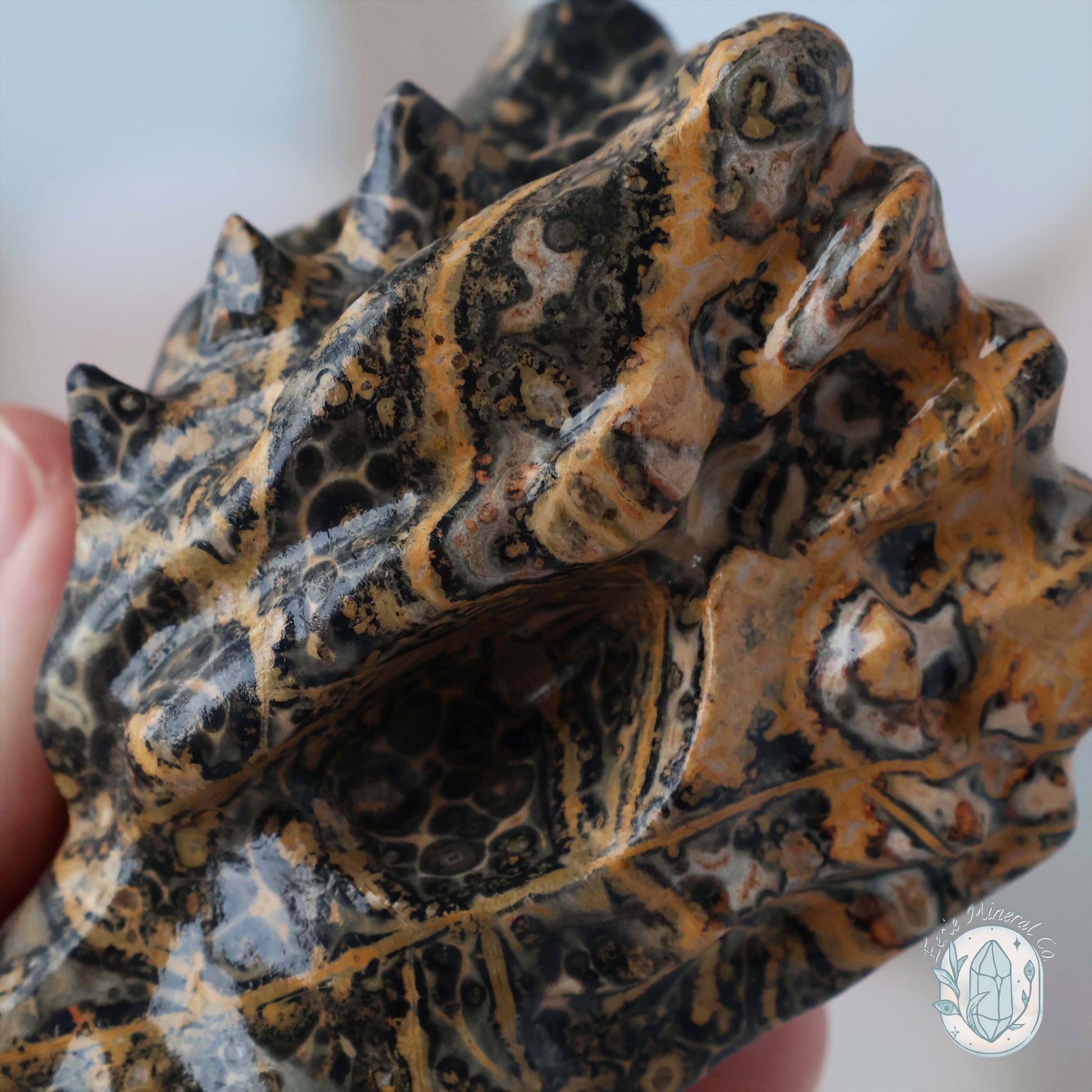 Leopard Skin Jasper Dragon Head