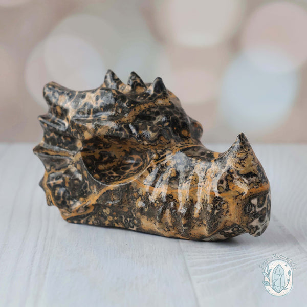 Leopard Skin Jasper Dragon Head