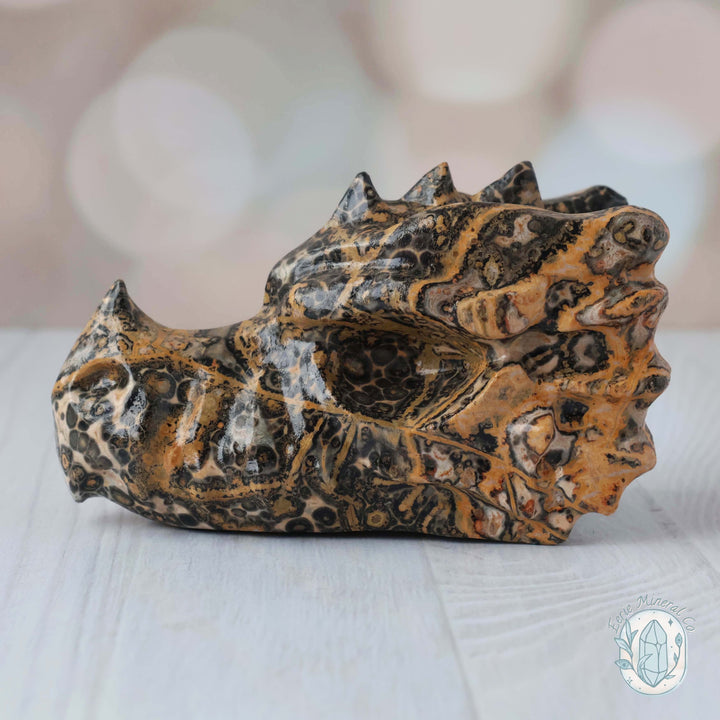 Leopard Skin Jasper Dragon Head