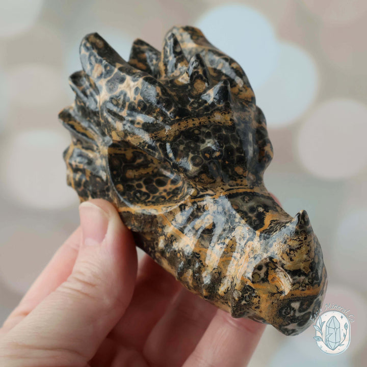 Leopard Skin Jasper Dragon Head