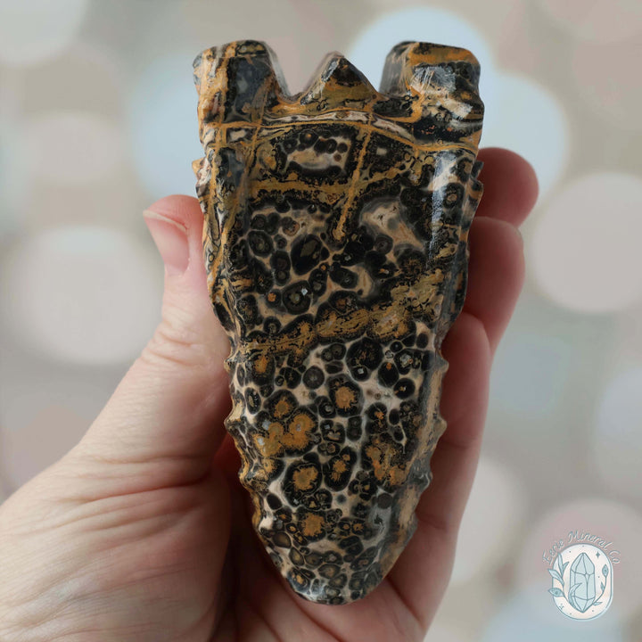 Leopard Skin Jasper Dragon Head