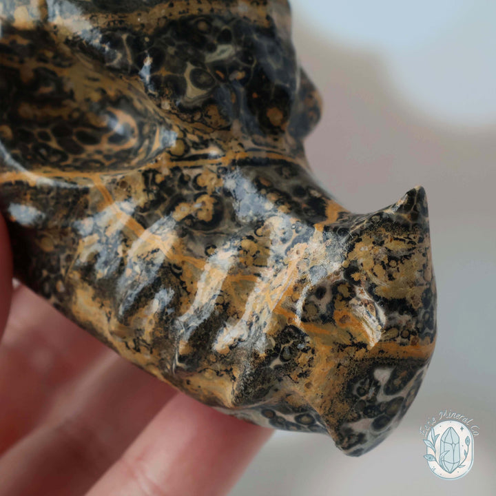 Leopard Skin Jasper Dragon Head