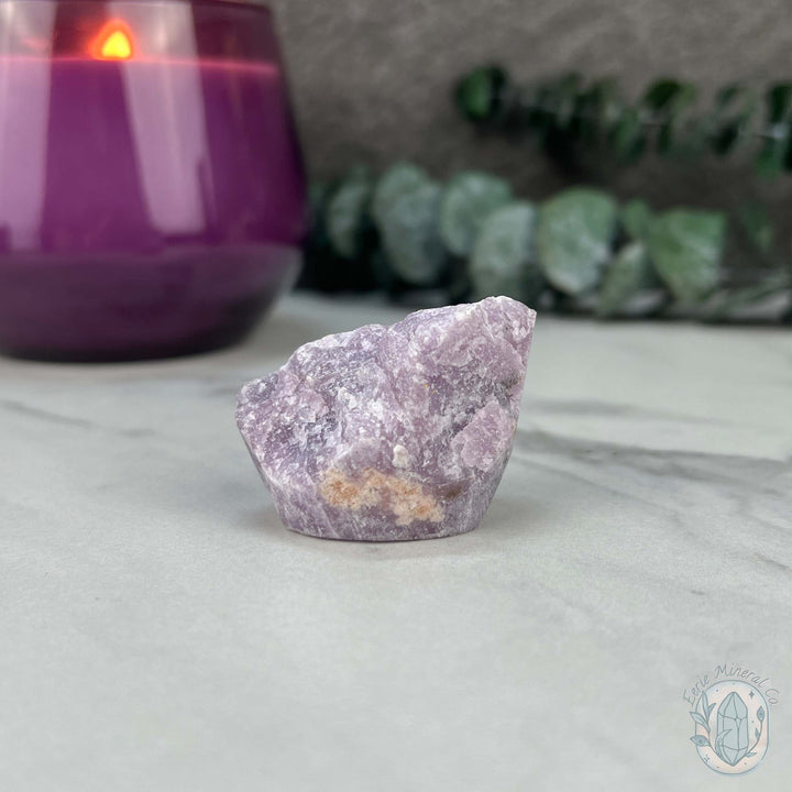 Lepidolite Hedgehog Pet Rock Carving