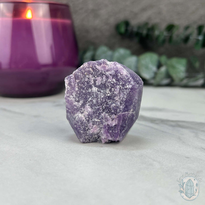 Lepidolite Hedgehog Pet Rock Carving