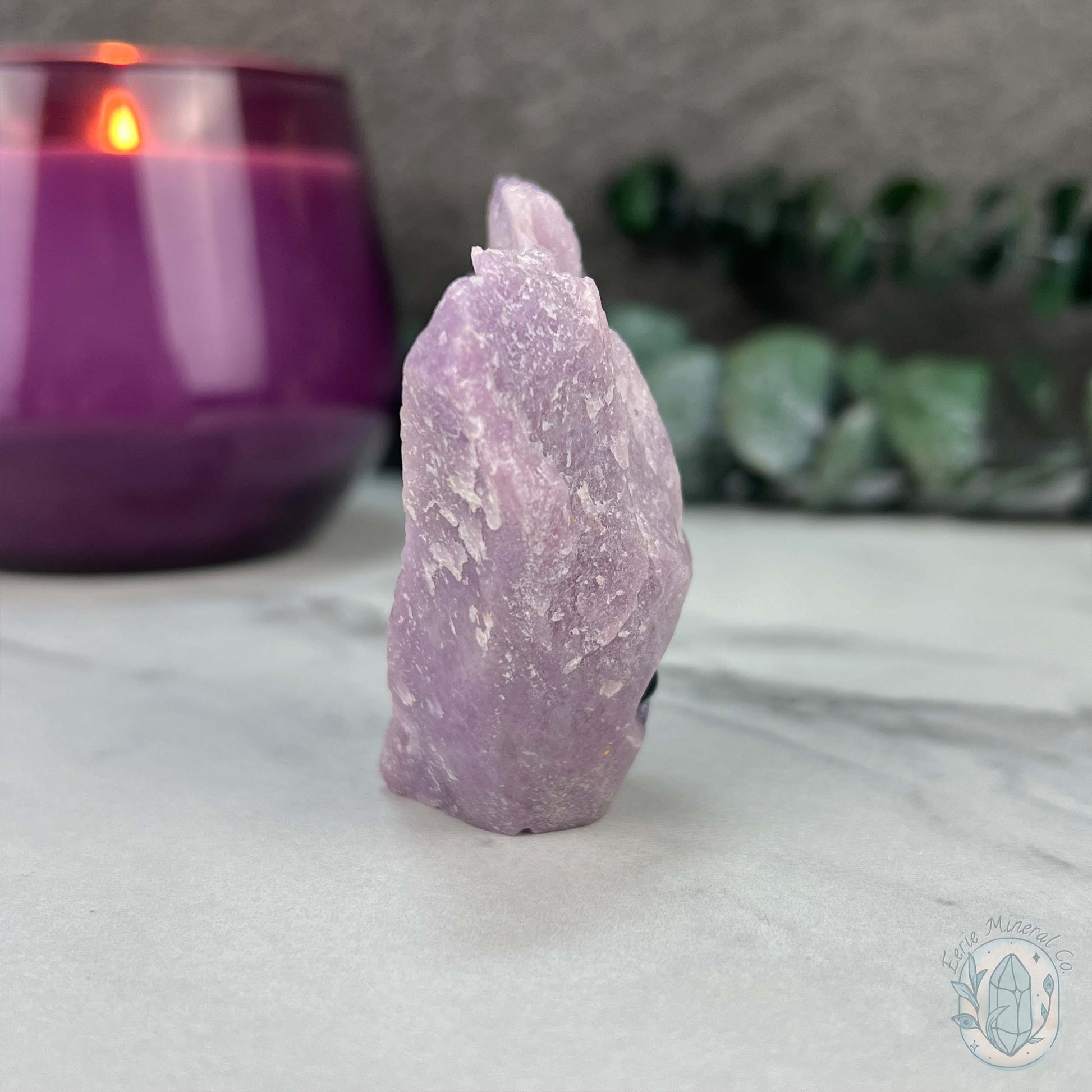 Lepidolite Hedgehog Pet Rock Carving