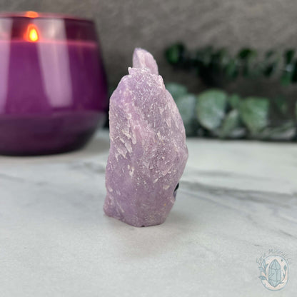Lepidolite Hedgehog Pet Rock Carving