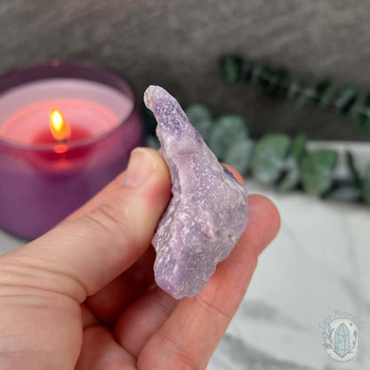 Lepidolite Hedgehog Pet Rock Carving