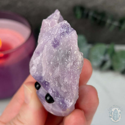Lepidolite Hedgehog Pet Rock Carving