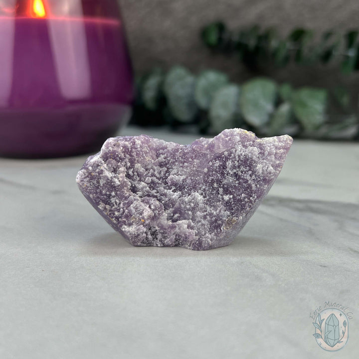 Lepidolite Hedgehog Pet Rock Carving