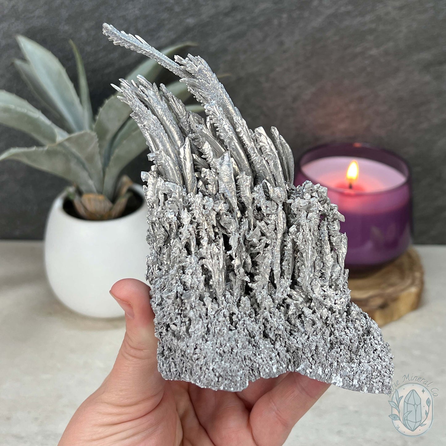Natural Raw Silver Magnesium Display Specimen