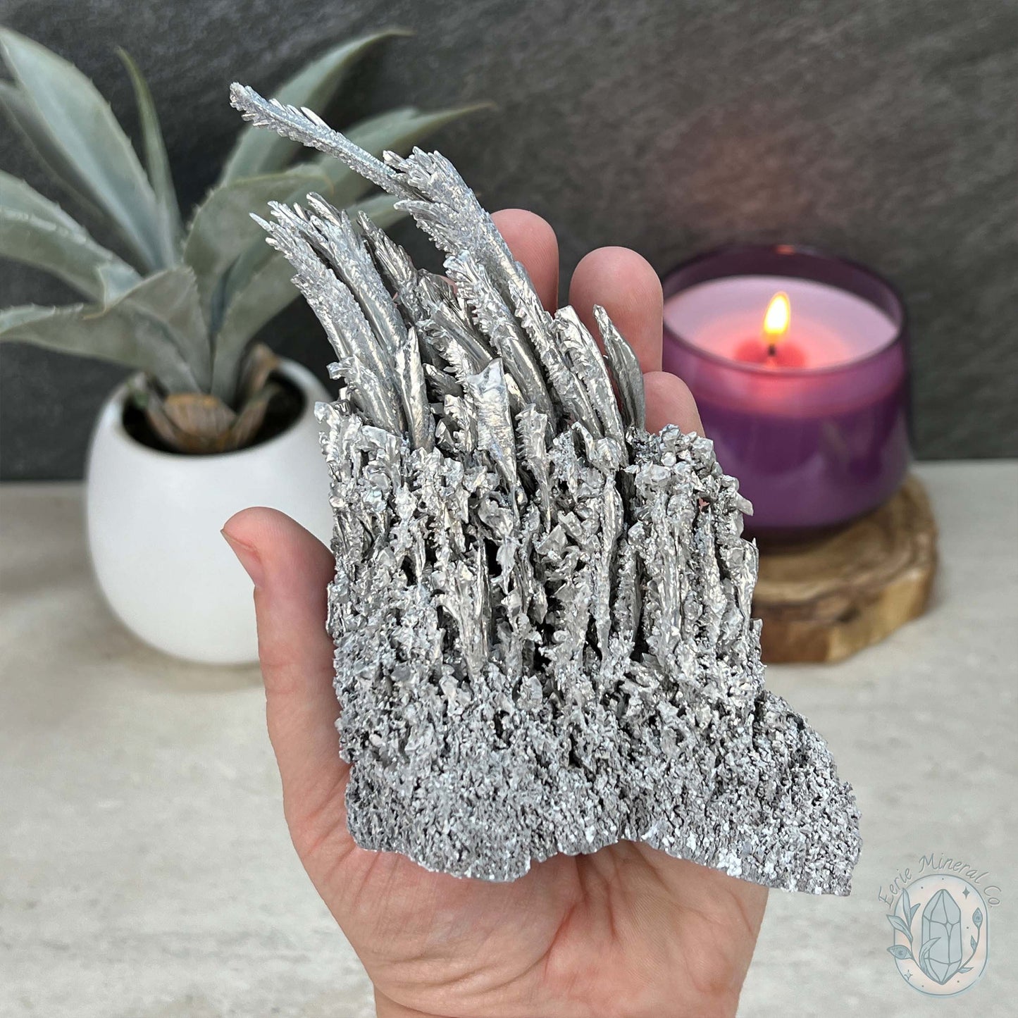 Natural Raw Silver Magnesium Display Specimen