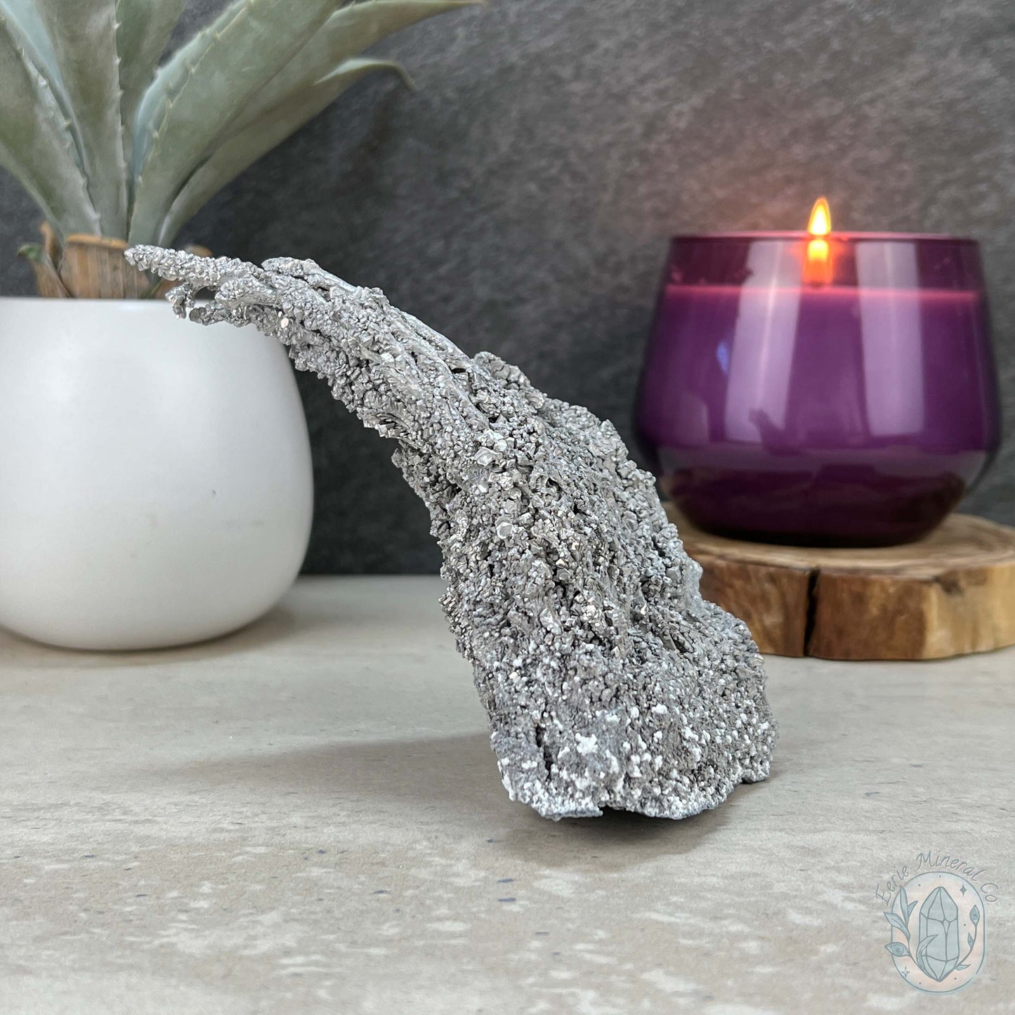Natural Raw Silver Magnesium Mineral Specimen