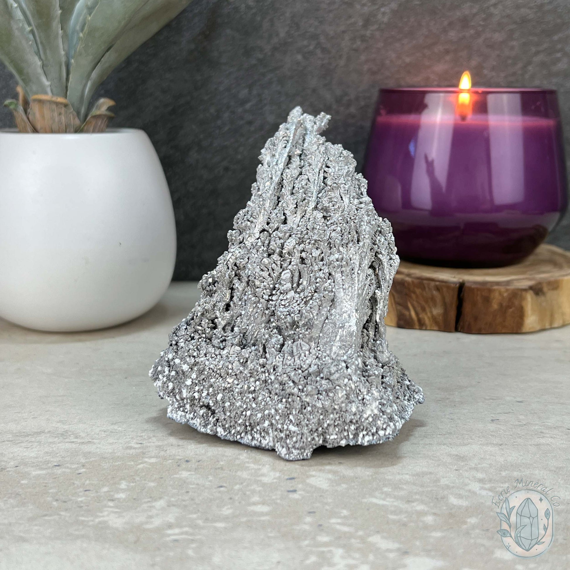 Natural Raw Silver Magnesium Mineral Specimen
