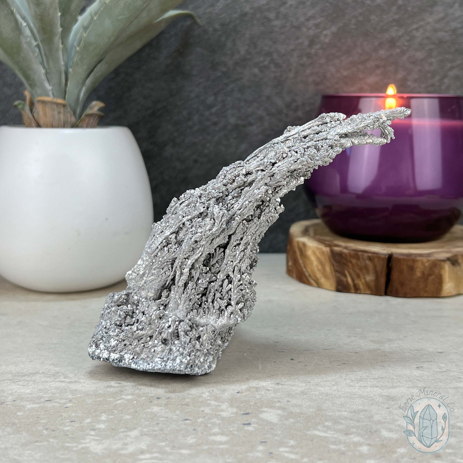 Natural Raw Silver Magnesium Mineral Specimen