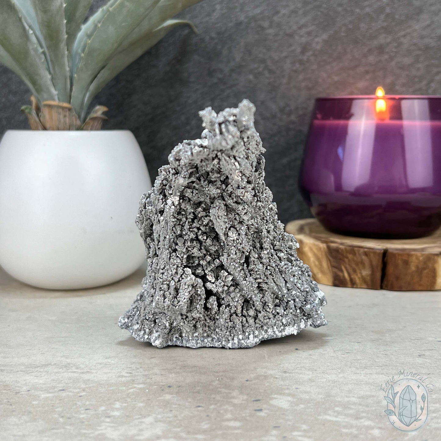 Natural Raw Silver Magnesium Mineral Specimen