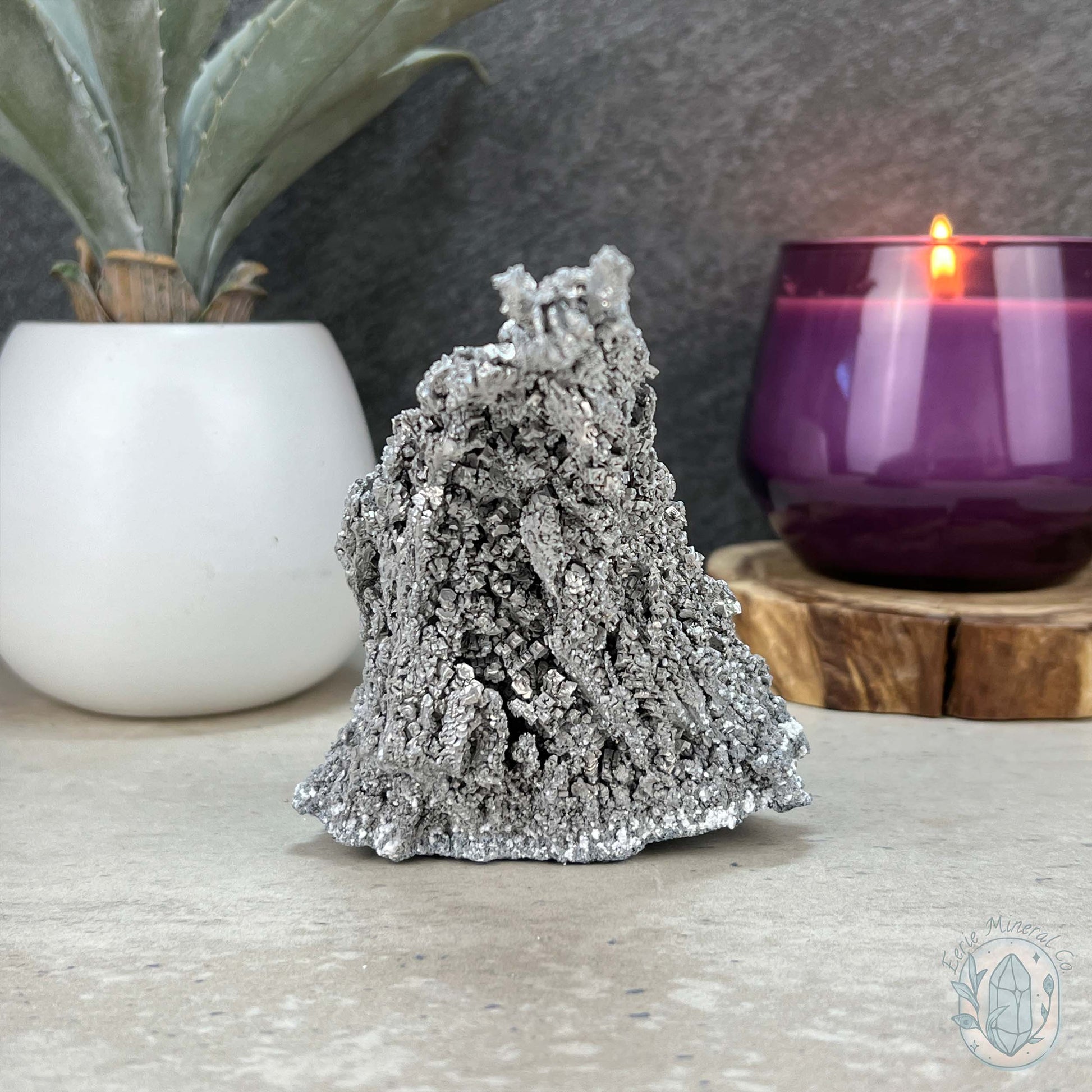Natural Raw Silver Magnesium Mineral Specimen