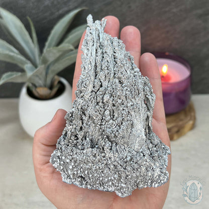 Natural Raw Silver Magnesium Mineral Specimen