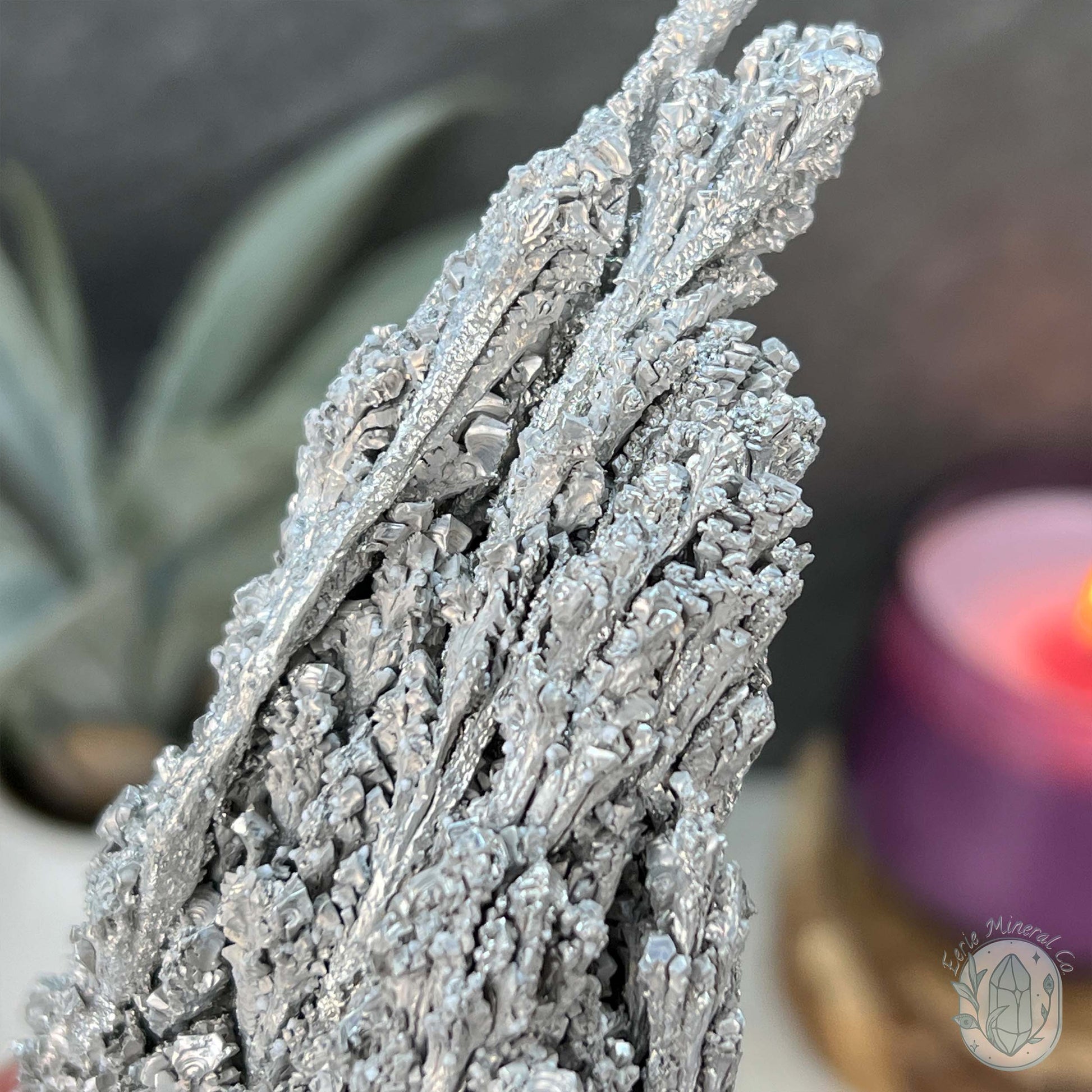 Natural Raw Silver Magnesium Mineral Specimen