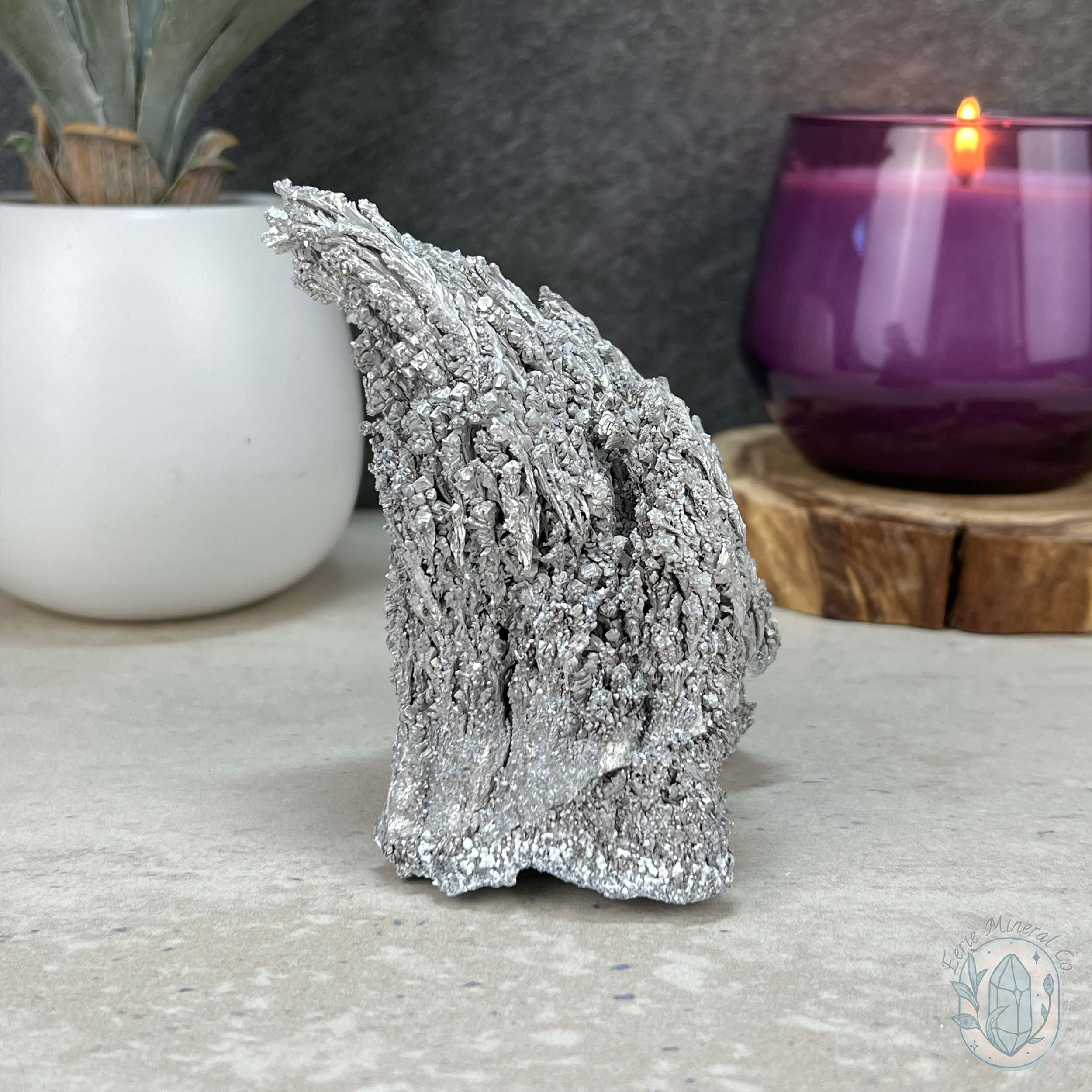 Natural Raw Silver Magnesium Mineral Specimen - Rocks for Sale