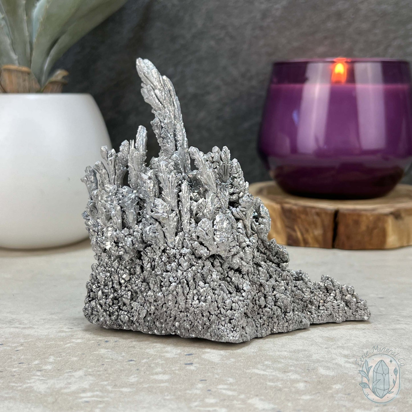 Natural Raw Silver Magnesium Mineral Specimen