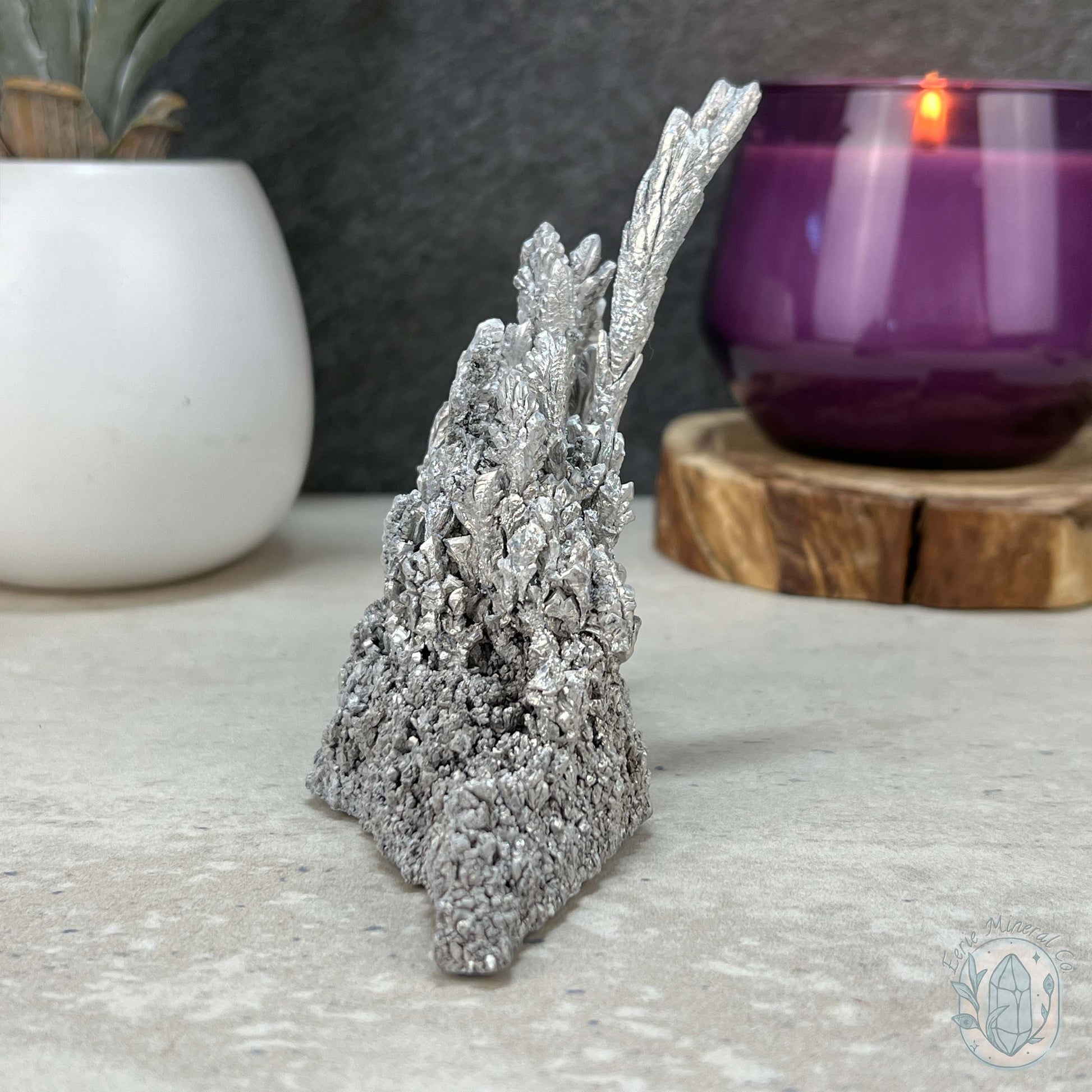 Natural Raw Silver Magnesium Mineral Specimen