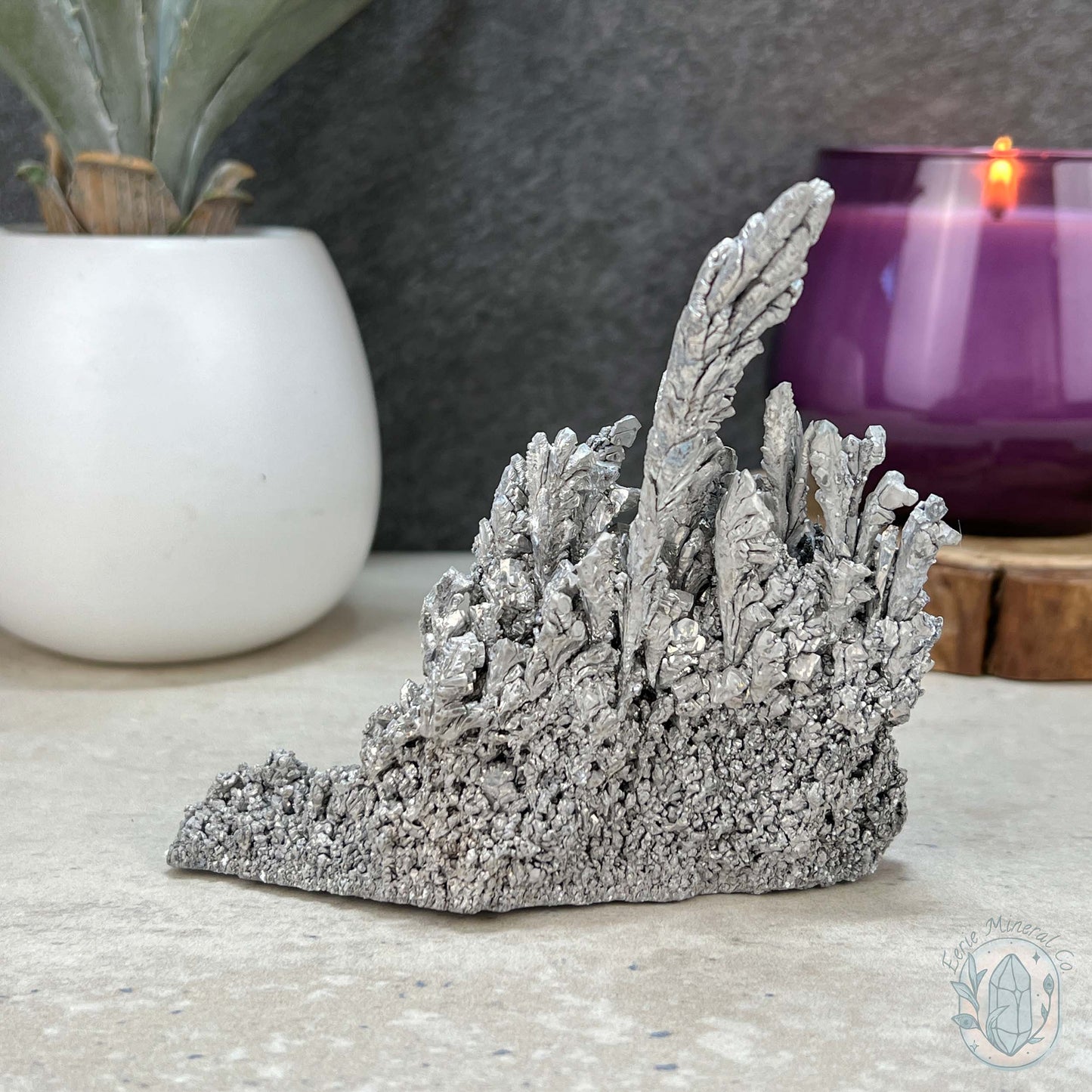 Natural Raw Silver Magnesium Mineral Specimen