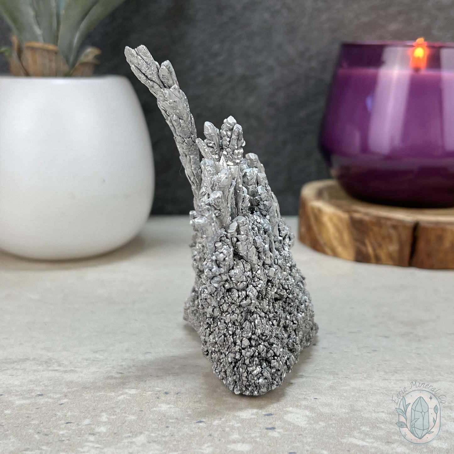 Natural Raw Silver Magnesium Mineral Specimen