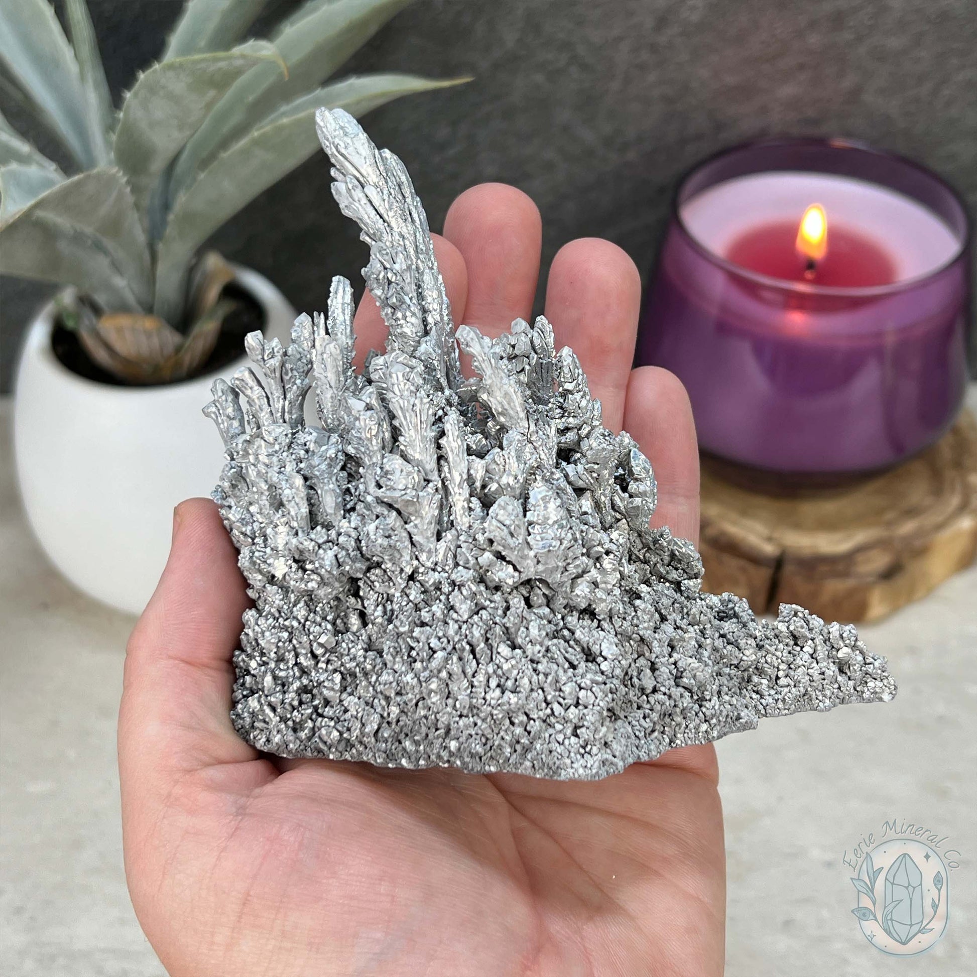 Natural Raw Silver Magnesium Mineral Specimen