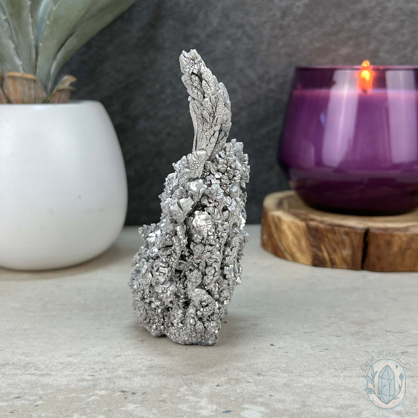 Natural Raw Silver Magnesium Display Specimen
