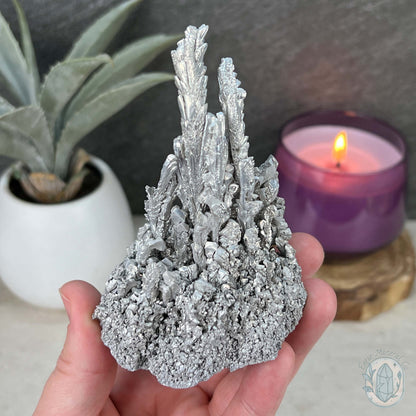 Natural Raw Silver Magnesium Mineral Specimen