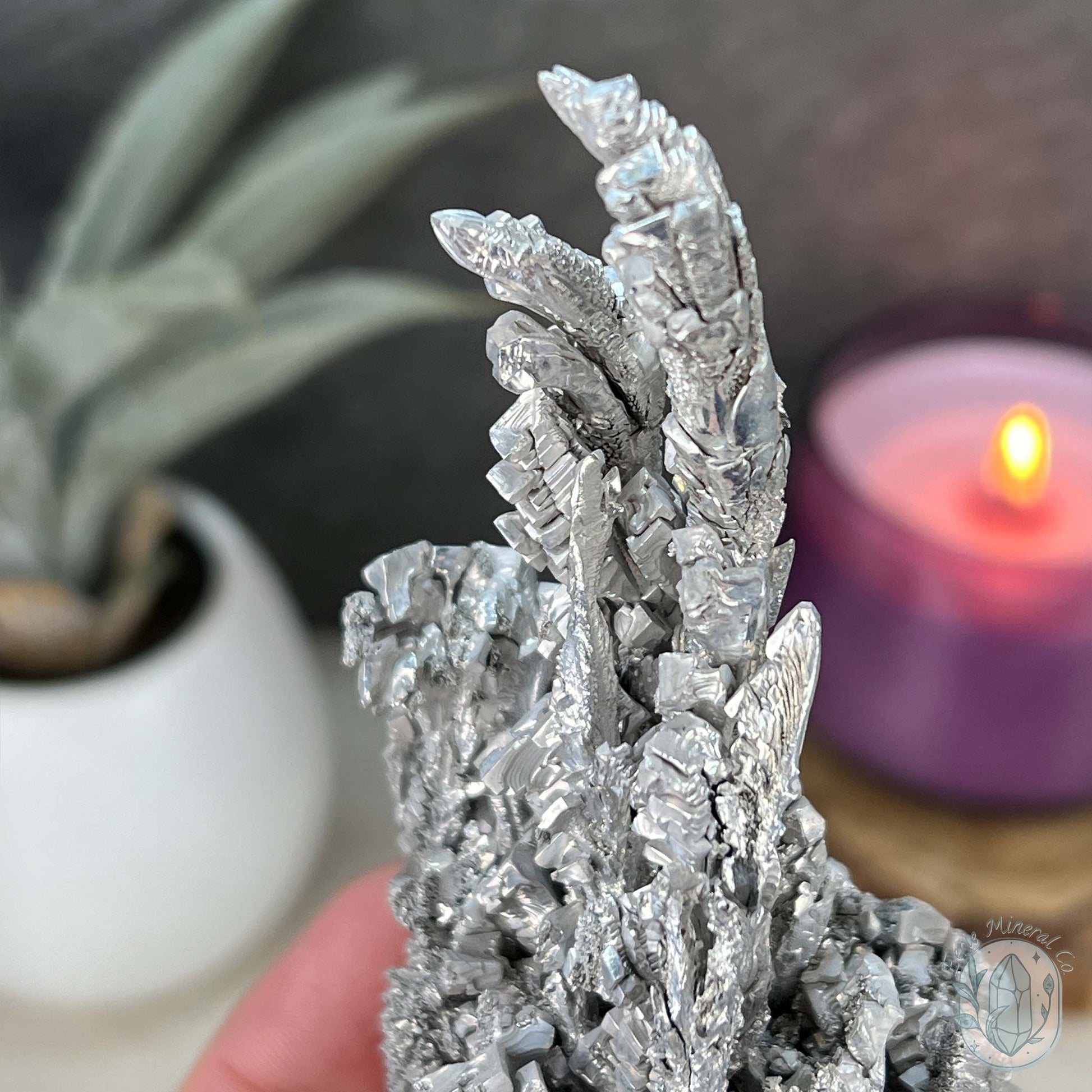 Natural Raw Silver Magnesium Mineral Specimen