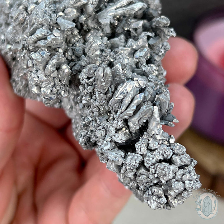 Natural Raw Silver Magnesium Mineral Specimen