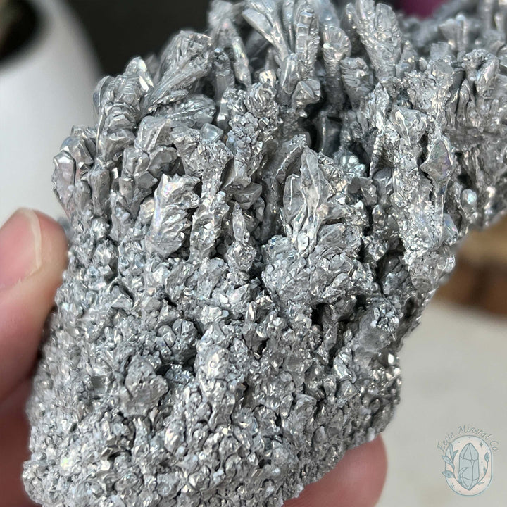 Natural Raw Silver Magnesium Mineral Specimen