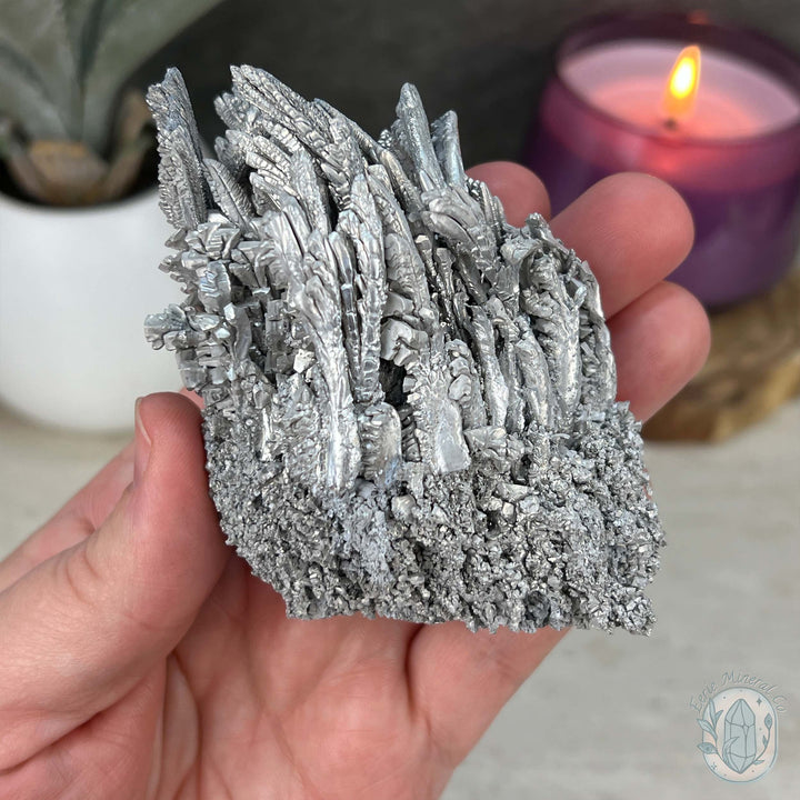 Natural Raw Silver Magnesium Display Specimen – Eerie Mineral Co.