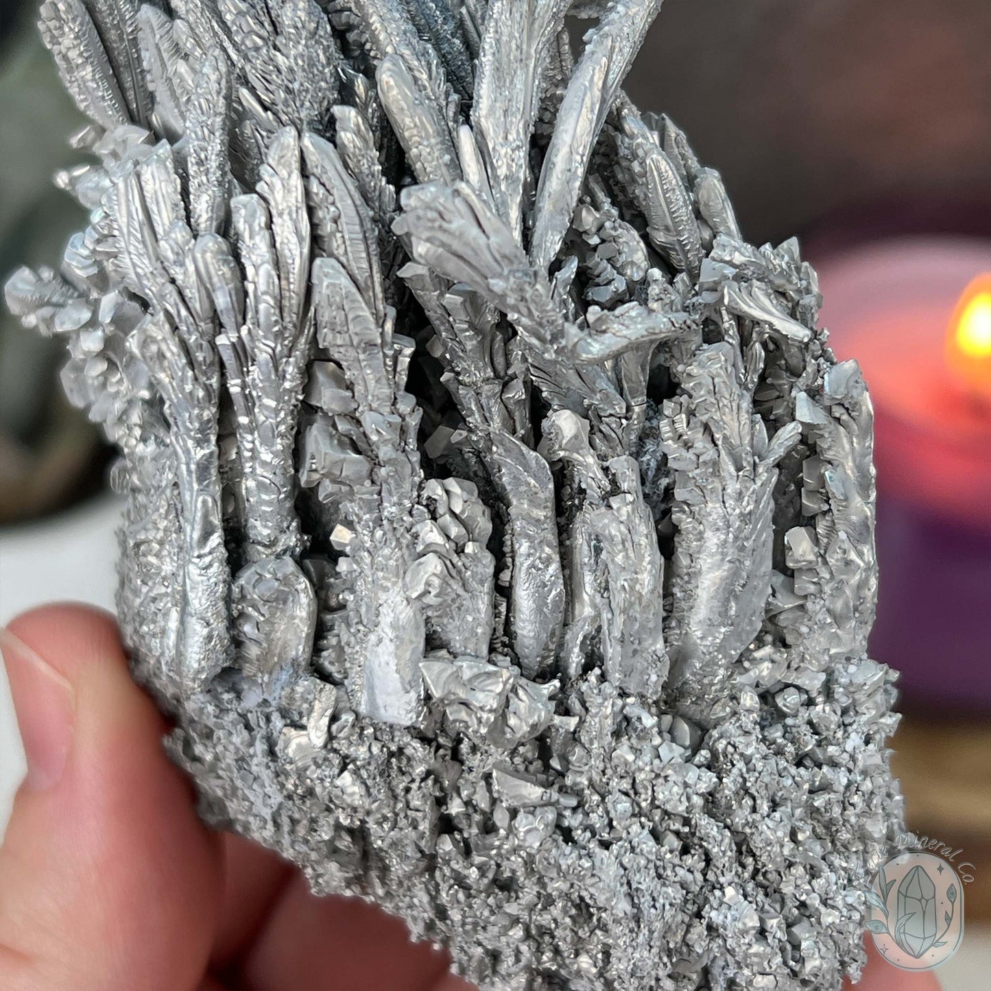 Natural Raw Silver Magnesium Display Specimen