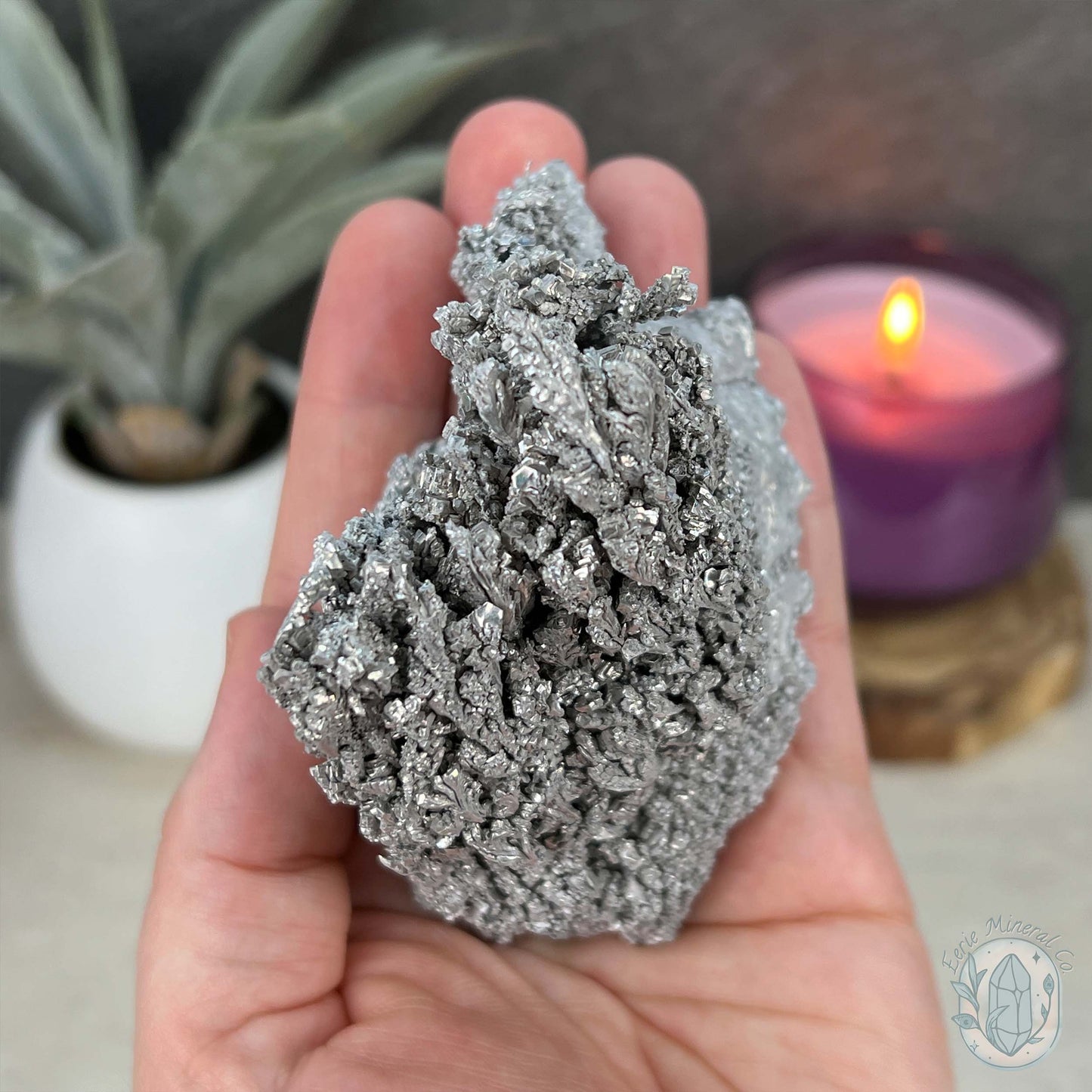 Natural Raw Silver Magnesium Display Specimen
